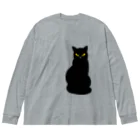 ユメデマデの黒猫 ビッグシルエットロングスリーブTシャツ