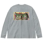 寿めでたや(ukiyoe)の日本画　浮世絵　喜多川歌麿_婦人泊り客の図 Big Long Sleeve T-Shirt