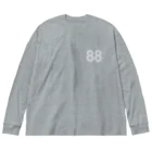 tocaiの88白ロゴ ビッグシルエットロングスリーブTシャツ