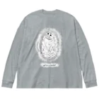 小鳥と映画館のバスケットに入った猫 Big Long Sleeve T-Shirt