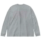 CHOSANAのチラ猫ドットハート ビッグシルエットロングスリーブTシャツ