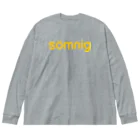 TORISAKANAの眠いのロゴ（スウェーデン語・黄色） Big Long Sleeve T-Shirt