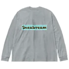 Sneakreamの（フロントのみ）チョコミントアイスクリーム ビッグシルエットロングスリーブTシャツ