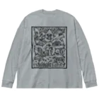 PB.DesignsのPassing Tree 透過・黒線 ビッグシルエットロングスリーブTシャツ