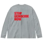 meril_goods_storeのSTOP GENOCIDE NOW ビッグシルエットロングスリーブTシャツ