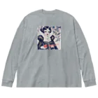 凡人-bonjin-のダークファンタジー白雪姫 ビッグシルエットロングスリーブTシャツ