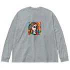 garireoのピカソ風の絵画1 ビッグシルエットロングスリーブTシャツ