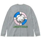 ehime@けだま&もち＆すみのAGILITY SPITZ「ぴょ〜んと飛ぶよ」 Big Long Sleeve T-Shirt