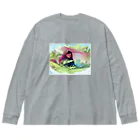 okono_eの希望に満ちた旅立ち＠姪ﾁｬﾝ Big Long Sleeve T-Shirt