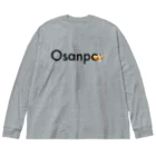 ねこやしきのosanpo ビッグシルエットロングスリーブTシャツ