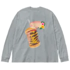 mei’s_atelier_shopのハワイアンバーガー改 Big Long Sleeve T-Shirt