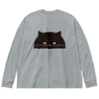 Arts&Crafts Muuののぞき見ねこ ビッグシルエットロングスリーブTシャツ