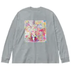 hugging love ＋《ハギング ラブ プラス》の甘くて冷たい惑星 Big Long Sleeve T-Shirt