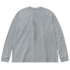 トシゾーのSUZURIのとこのヒゲHIGE（白抜き） Big Long Sleeve T-shirt