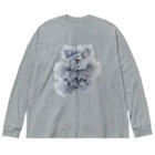 maked bear iidaの手作りクマ　グレー Big Long Sleeve T-Shirt