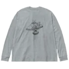 気ままに創作　よろず堂のプリン・ア・ラ・モード　全透過 Big Long Sleeve T-Shirt