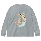 mieのcat　猫 Big Long Sleeve T-Shirt