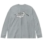 紫乃の水面を歩くタシギ Big Long Sleeve T-Shirt