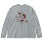 mymyのまるねこ肉球つき Big Long Sleeve T-Shirt