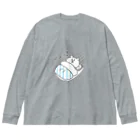 mugy-mugy-mugyのぼく、くまさん　シュッ(眠) Big Long Sleeve T-Shirt