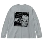 イラスト MONYAAT のGz かぼちゃバーガーＤ ビッグシルエットロングスリーブTシャツ