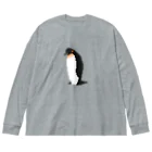 Age_Studioのドット絵ペンギン ビッグシルエットロングスリーブTシャツ
