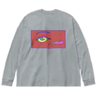 QB🦖のEYE ビッグシルエットロングスリーブTシャツ