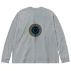 Maniac Labのサイケデリック　逆さ七芒星 Big Long Sleeve T-Shirt