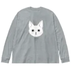 MoFのねここ　surprised ビッグシルエットロングスリーブTシャツ