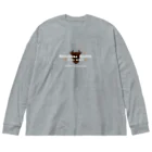 T-jet's Illustration...の［前面PRT］Matsusaka Quality "Gray"【株式会社新竹商店ライセンス品】 Big Long Sleeve T-Shirt