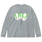 Lily bird（リリーバード）のほわっ 雪うさちゃんず Big Long Sleeve T-Shirt