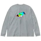 PiZakkuのステンドグラス　鳥 Big Long Sleeve T-Shirt