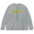 【Zebra channel 公式SHOP】 しまうま工房のZebraMan （及川.ver） ビッグシルエットロングスリーブTシャツ