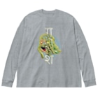 RMk→D (アールエムケード)のガネーシャ(富の神様) Big Long Sleeve T-Shirt