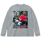 四月馬鹿同盟の「二の足踏もうが春！」 Big Long Sleeve T-Shirt