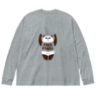 キッチュのロックパンダ　byサポパン Big Long Sleeve T-Shirt