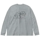 イラスト MONYAAT の似顔絵へのへのろもこ*D ビッグシルエットロングスリーブTシャツ