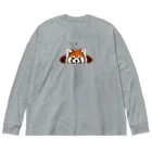 huroshikiのNEMUIレッサーパンダ Big Long Sleeve T-Shirt