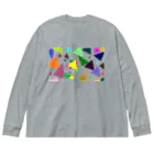 でおきしりぼ子の実験室のTrianglez_ｗ Big Long Sleeve T-Shirt