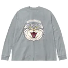 Lunatic Cat-ismの口が悪いマヌルネコ-MITENJANEEYO Big Long Sleeve T-Shirt
