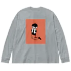 ぴゅるりんこよしだ。のPANIC ビッグシルエットロングスリーブTシャツ