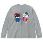 黒柴の梅吉でやんすのがんばろう！ Big Long Sleeve T-Shirt