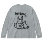 ミナミコアリクイ【のの】の全部気圧のせい【ヤマビスカッチャ】 ビッグシルエットロングスリーブTシャツ