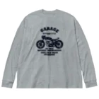 キッズモード某の武骨なバイクデザイン ビッグシルエットロングスリーブTシャツ