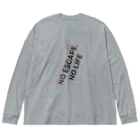 謎はないけど謎解き好きのお店のNO ESCAPE, NO LIFE Big Long Sleeve T-Shirt