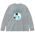 キッズモード某のイルカといた夏休み(ロゴタイプ) Big Long Sleeve T-Shirt