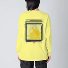 SOKICHISAITOのMORTORED WIRE FLOWER #backprint #yellowrogo  ビッグシルエットロングスリーブTシャツ