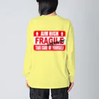 VRIGVTVSHI のFRAGILE"AIM HIGH" LEMON ビッグシルエットロングスリーブTシャツ