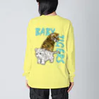 LalaHangeulのBABY TIGERS　バックプリント ビッグシルエットロングスリーブTシャツ