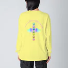 💖宇宙整体♪🌈♪こころからだチャンネル♪💖の陰陽がメビウスする。 ビッグシルエットロングスリーブTシャツ